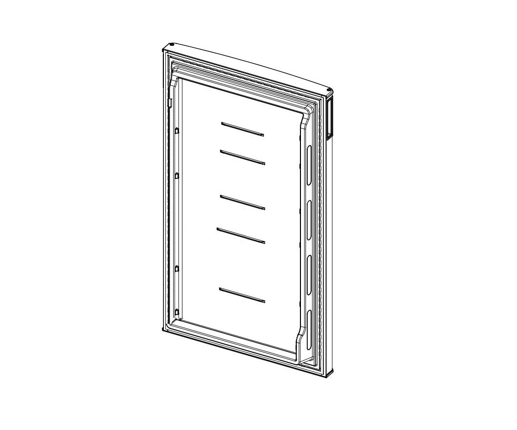 norcold 640467 *SPECIAL ORDER* SS FRESH FOOD DOOR ASSEMBLY - Young Farts RV Parts