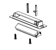 Norcold Black Standard 639506 Refrigerator Door Handle Assembly - Left - Young Farts RV Parts