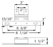 Load image into Gallery viewer, Optronics LP15SBP License Plate Bracket - Black - Young Farts RV Parts