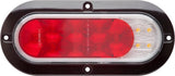Optronics Trailer Lights - STL211XRFHB - Stop, Tail, Turn, Backup - Submersible - Oval - Red/Clear Lens