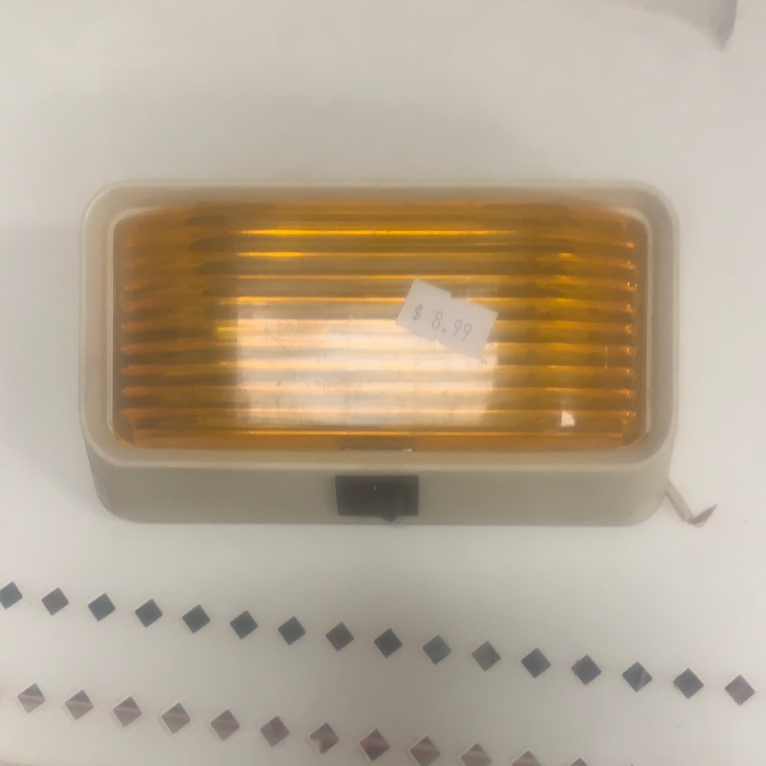 Orange Cream base Bargman porch light 30-78-XXX - Young Farts RV Parts