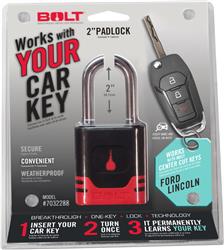 Padlock BOLT Locks/ Strattec Security 7040469 Key Type - Uses Automotive Key, 5/16" Diameter Shackle, 2" Height x 0.95" Width Shackle Clearance, General Purpose, Chrome Plated, Black And Red, With Stainless Steel Lock Shutter And Double Ball Bearing Locki - Young Farts RV Parts