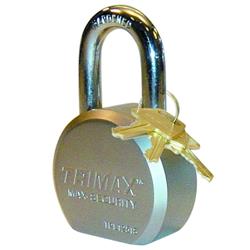 Padlock Trimax Locks TPL1251S Re-Keyable Type, 11 Millimeter Diameter Shackle, 1-1/4" Clearance Height, General Purpose, Solid Steel - Young Farts RV Parts
