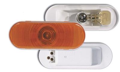 Parking/ Turn Signal Light Assembly Grote Industries 52893 Yellow Lens; Incandescent Bulb - Young Farts RV Parts