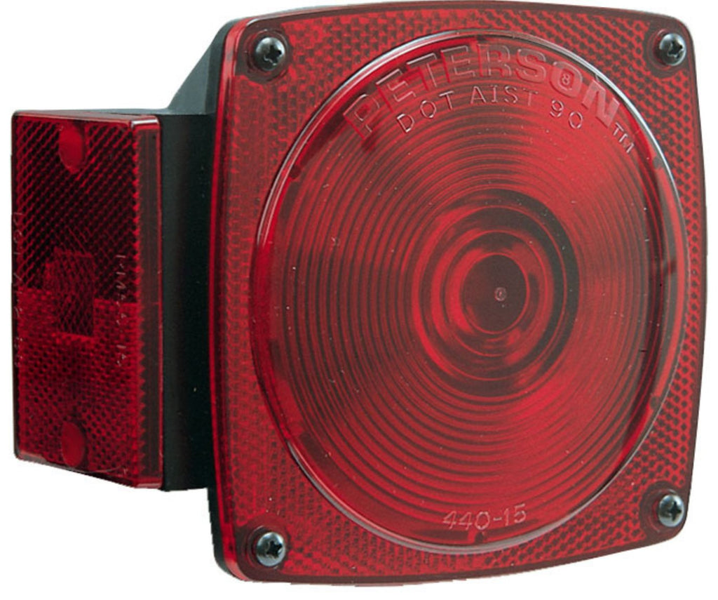 Peterson Mfg. V440L Stop/Turn/Tail Trailer Light, Red - Young Farts RV Parts