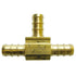 Pex Metal Tee-3/8 Barb #4 - Young Farts RV Parts