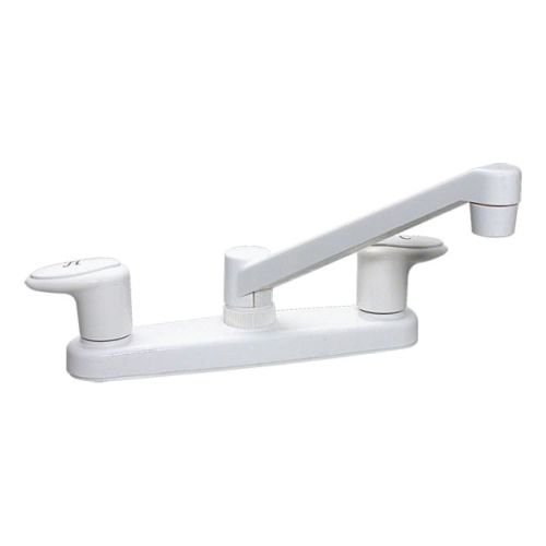 PF221201 - KITCHEN FAUCET 8"2-LEVERS WHT - Young Farts RV Parts