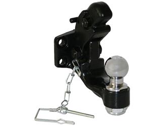 Pintle Hook Buyers Products 10050 Bolt-On Mount, 12000 Pound Towing Capacity, 3000 Pound Vertical Capacity, 1-3/4" On Center Bolt Spacing, Steel, With Hardware - Young Farts RV Parts