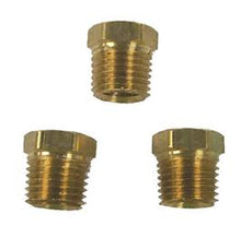 Load image into Gallery viewer, Pipe Plug Fitting Sierra Marine 18-8111 Marine Series, 1/4&quot;-18 NPT, Brass, Hex Head, Set Of 3 - Young Farts RV Parts
