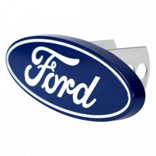 Load image into Gallery viewer, Plasticolor 002236 - Blue Hitch Cover with Chrome Ford Logo for 2&quot; Receivers - Young Farts RV Parts