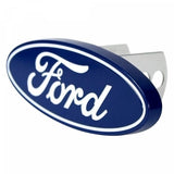 Plasticolor 002236 - Blue Hitch Cover with Chrome Ford Logo for 2