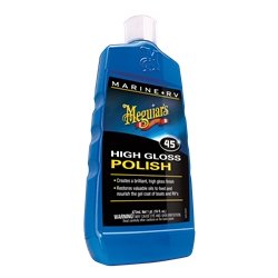 Polishing Compound Meguiars M4516 Use To Create A Brilliant/ High Gloss Finish And Restores Valuable Oils To Feed/ Nourish The Gel Coat Of Boats/ RV's; Liquid; White; 16 Ounce Bottle - Young Farts RV Parts