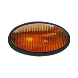 Optronics RVPL5AB Oval Porch Light Without Switch - Black/Amber