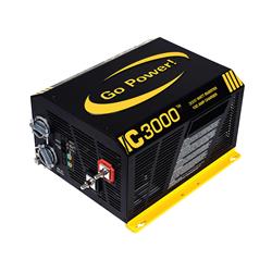 Power Inverter Go Power 75013 3-In-1 Sine Wave Inverter; 3000 Continuous/3400 Peak Watts; 125 Amp; 90 Percent Efficiency; With Remote Control GP-ICR-50 - Young Farts RV Parts