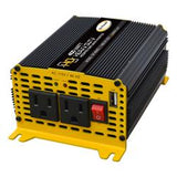 Power Inverter Go Power 80174 Modified Sine Wave Inverter; 300 Watts Output/ 400 Watts Surge; 80 To 90 Percent Efficiency; Two Outlets To Plug Into Lighter Socket And Clips; Over Load/ Over Thermal Protection/ Cooling Fan; 3-1/2