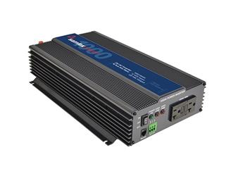 Power Inverter Samlex America PST-1000F-12 PST Series; 1000 Watt Continuous Output Power/ 2000 Watt Surge; 8.5 Amp Output; 85 Percent Efficiency; With Dual GFCI Protected AC Outlets; Temperature Controlled Cooling Fan; Low Input Voltage Warning Alarm/ Sho - Young Farts RV Parts