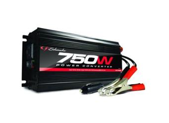 Power Inverter Schumacher XI75B 750 Watt Continuous Output/ 1500 Watt Peak Output; 85 Percent Efficiency; With 2 AC Outlets; Without Volt/ Watt Meter; Remote On/Off Capable; With Thermal Protection; 7.38" x 12.38" x 2.88" - Young Farts RV Parts