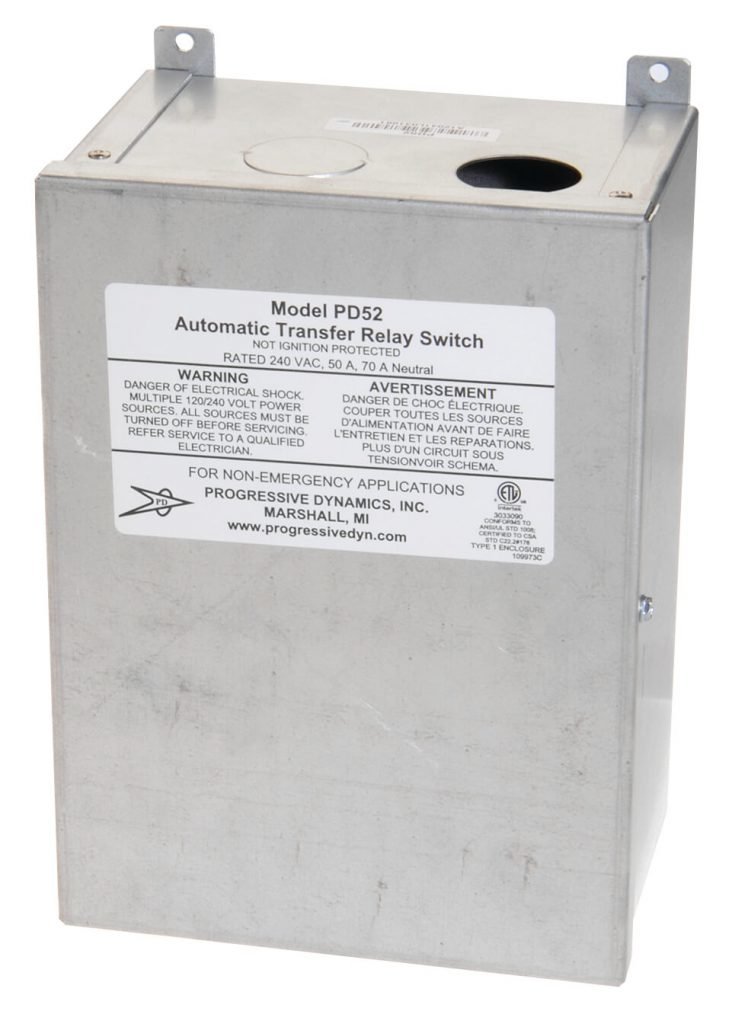 Progressive Industries PD52V - Transfer Switch in Metal Case, 50 Amp, 120V/240V - Young Farts RV Parts