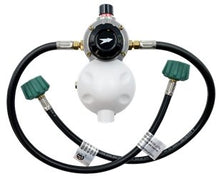 Load image into Gallery viewer, Propane Regulator AP Products 028-606024 1/4&quot; Inlet X 3/8&quot; Outlet; Auto-Changeover Regulator; With Two 24&quot; Propane Pigtails, Mounting Bracket And Cover; Approved For RV Use; Bulk - Young Farts RV Parts