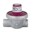Propane Regulator Marshall Excelsior MEGR-130-30 Excela-Flo; 1/4" FNPT Inlet x 1/4" FNPT Outlet; 30 PSI; Single Stage; 1200000 BTU; Without Hose; Approved For High Pressure RV Applications; Red Anodized; Zinc Die Casted; Fixed PSI Type - Young Farts RV Parts