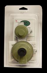 Propane Regulator Marshall Excelsior MEGR-291HP Excela-Flo; 1/4" FNPT Inlet x 3/8" FNPT Outlet; Two Stage; 225000 BTU; Without Hose; Approved For RV Use; Zinc Powder Coated; Zinc Die Casted; Internal Relief Spring Loaded Diaphragm Type; With Plastic Clams - Young Farts RV Parts