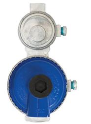 Propane Regulator Marshall Excelsior MEGR-291LP Excela-Flo; 1/4" FNPT Inlet x 3/8" FNPT Outlet; Two Stage; 175000 BTU; Without Hose; Zinc Die Casted; Internal Relief Spring Loaded Diaphragm Type; Low Capacity; Packaged - Young Farts RV Parts