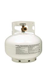 Propane Tank Manchester Tank 10393TCTH.1 DOT Poartable Tank; White; Vertical Position; OPD Valve Type - Young Farts RV Parts