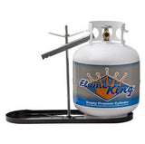 Propane Tank Rack Flame King KT20MNT With Hold Down Clamp; Holds Two 20 Pound Gas Bottle; Bolts To Trailer Tongue; Powder Coated; Steel