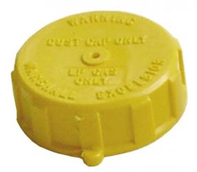 Propane Tank Valve Cap Marshall Excelsior ME109 To 1-3/4" ACME Propane Tank Valve; Yellow - Young Farts RV Parts