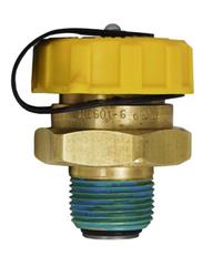 Propane Tank Valve Marshall Excelsior ME601-6 For Marshall Excelsior Propane Tank; Double Check Fill Valve; 1-3/4" ACME x 3/4" MNPT; Brass - Young Farts RV Parts