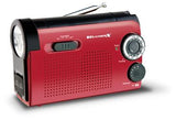 Radio Digital Products International WR182R Portable; AM/FM; Without Bluetooth Functionality; Without CD/ DVD Player; Red; Built-In AM Antenna/ Handle/ LED Flashlight/ Built-In Rechargeable NiMH Battery; All 7 Channels Weather Band; Telescopic FM Antenna