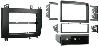 Radio Mounting Kit Metra Electronics 99 - 2006 TurboKits; For Installing An Aftermarket Recessed ISO - Mount With Pocket Provision/ Single - DIN With Pocket Provision/ Stacked Single - DIN With Pocket Provision/ Or Double - DIN Vehicle Radio; Painted; OEM Matte Bla - Young Farts RV Parts