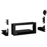 Radio Mounting Kit Metra Electronics 99-4000 TurboKits; For Installing An Aftermarket Single-DIN Pullout Or Removable-Face Single-DIN Vehicle Radio; Painted; Black; ABS Plastic