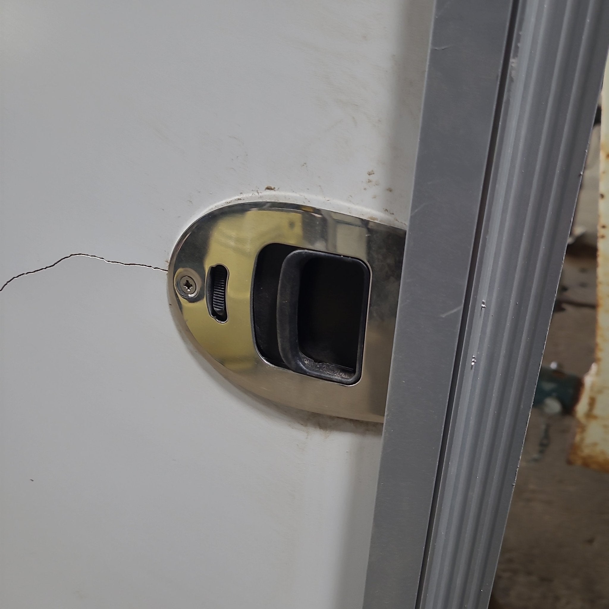 Radius Cornered Interior Door 65 3/4" W x 23 3/4" H x 3/4" D - Young Farts RV Parts