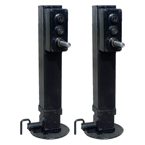 RAM TJD2SPSET-50100 - (2) Black 50K Capacity Weld On Jack Stands - Young Farts RV Parts