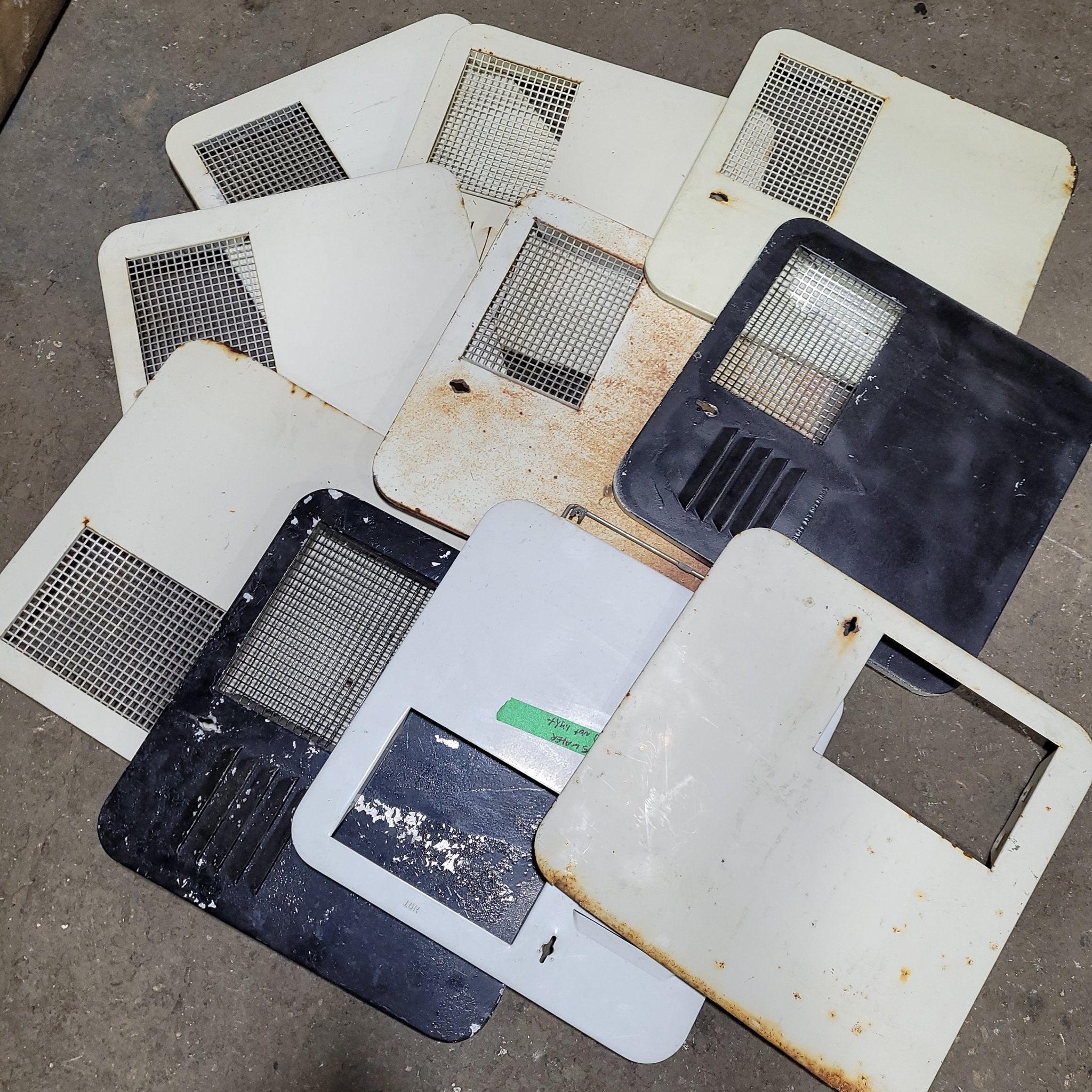 Random Used Suburban RV Door for SW model 6 gallon - surface mount NO FRAME- Various Colors. May or may not include screen - Young Farts RV Parts