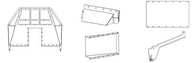 Rear Seat Partition Westin Public Safety 35 - 10035 Defender Series, Direct - Fit, With Sliding Window - Young Farts RV Parts
