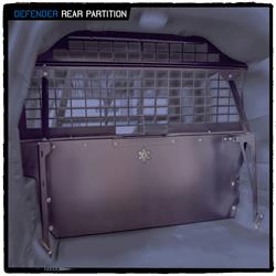 Rear Seat Partition Westin Public Safety 35-12045 Defender, Direct Fit Behind Rear Seat, With Punch Mesh Window - Young Farts RV Parts