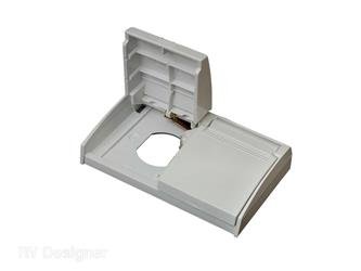 Receptacle Cover RV Designer E365 Dual Outlet; White; Weatherproof - Young Farts RV Parts