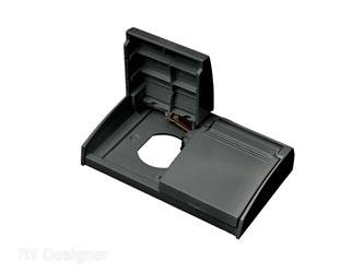 Receptacle Cover RV Designer S904 For Dual Receptacle Slot; Weatherproof; Black - Young Farts RV Parts