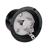 Receptacle Marinco 305CRMB Outdoor/ Indoor Use; 125 Volt AC/ 30 Amp Power; Single Receptacle; Black