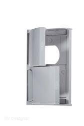 Receptacle RV Designer S901 Weatherproof; Non Ground Fault Interrupter; Dual Receptacle; Gray; With Snap Cover Plate; Screw-On Mounting - Young Farts RV Parts