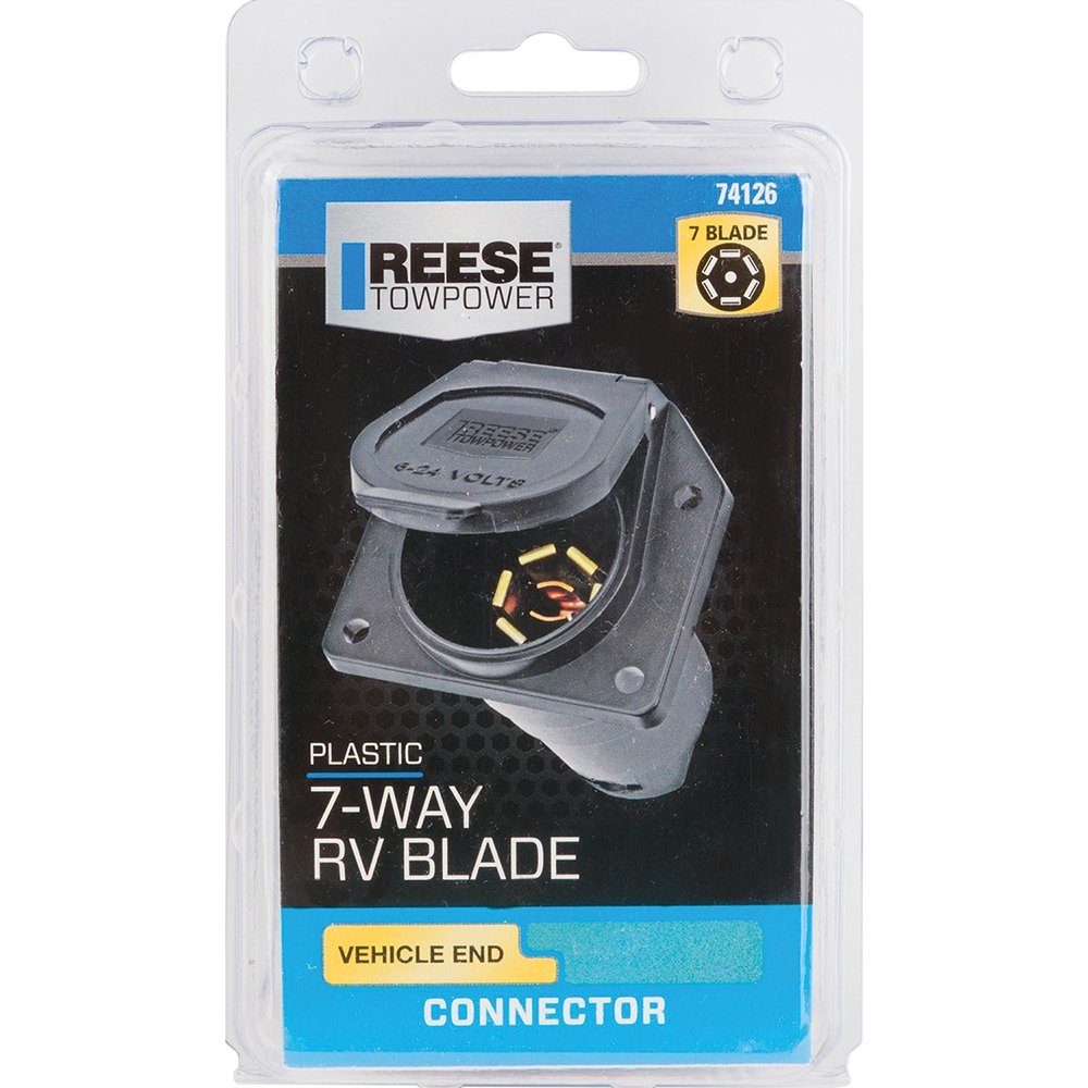 Reese 74126 - 7-Way Plastic Car End Connector - Young Farts RV Parts