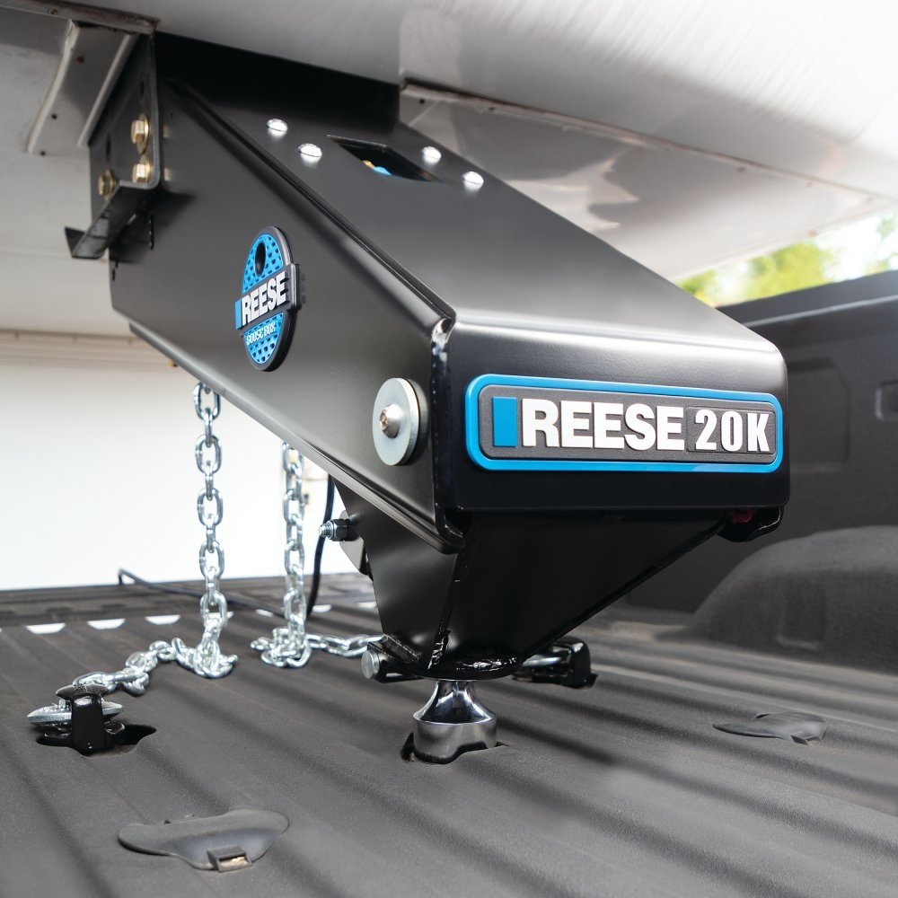 Reese 94920 - Goose Box 5th-Wheel-To-Gooseneck Air Ride Coupler Adapter 20,000 lbs. Capacity, Fits Lippert (1621, 1716, 0719, Rhino), Fabex PB 600 Series - Young Farts RV Parts