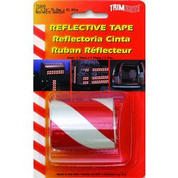 Reflective Tape Trimbrite T1809 Light Reflective; 24" 2" ; Red White - Young Farts RV Parts