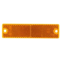 Reflector Grote Industries 40133-5 Yellow Lens; 4-7/16" Long x 1-3/16" Wide; Without Housing - Young Farts RV Parts