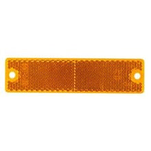 Load image into Gallery viewer, Reflector Grote Industries 40133-5 Yellow Lens; 4-7/16&quot; Long x 1-3/16&quot; Wide; Without Housing - Young Farts RV Parts