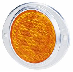 Reflector Peterson Mfg. V472A Amber Lens; 3" Round; Aluminum Housing - Young Farts RV Parts