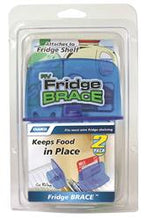 Load image into Gallery viewer, Refrigerator Content Brace Camco 44033 Shelf Brace; Attaches To Wire Shelving; Bar Extends From 16&quot; Length to 28&quot; Length; Blue Plastic; Set of 2 - Young Farts RV Parts