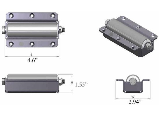 Replacement Roller for RV Slide Out - Recess Mount - Young Farts RV Parts